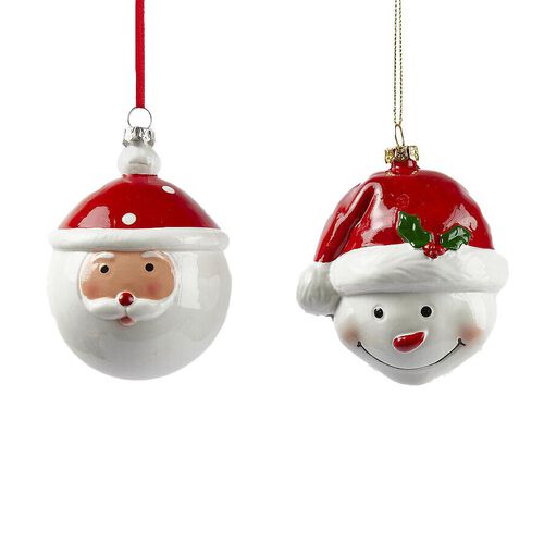 EDG enzo de gasperi Xmas Snowball Decoration 10.5cm Assorted